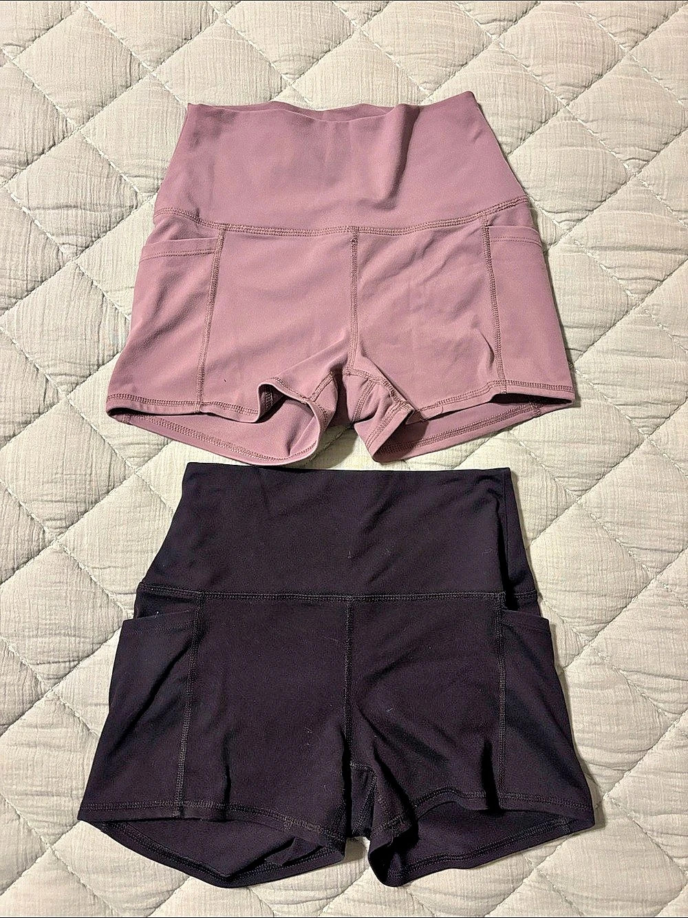 monob Athletic Shorts Set in Purple & Black Size Small